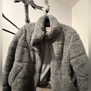 upwest fuzzy sherpa puffer jacket